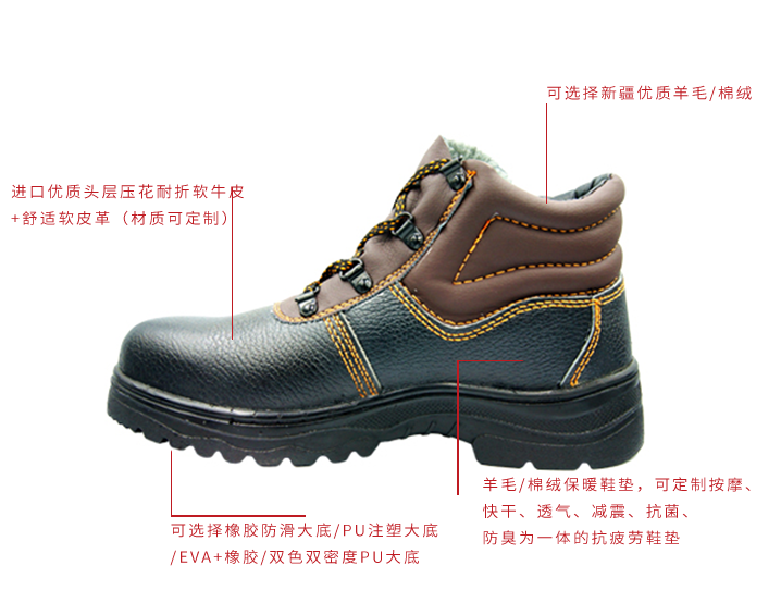 保暖冬季勞保鞋